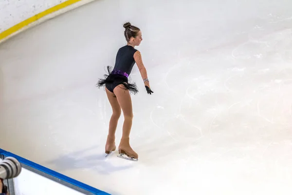 Odessa Ucrania Abr 2019 Niños Pequeños Patinando Arena Hielo Del — Foto de Stock