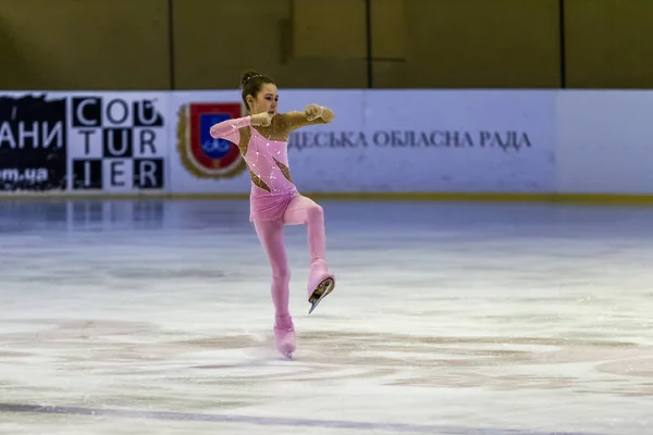 Odessa Ucrania Abr 2019 Niños Pequeños Patinando Arena Hielo Del — Foto de Stock