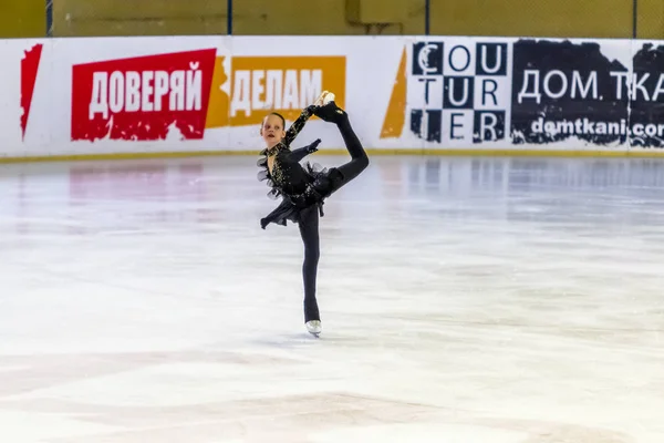 Odessa Ukraina Apr 2019 Barn Konst Åkning Ishallen Arenan Små — Stockfoto