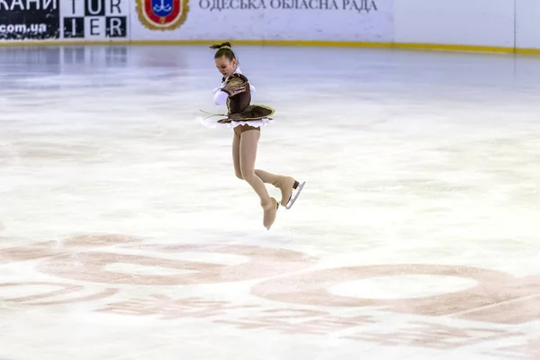 Odessa Ucrania Abr 2019 Niños Pequeños Patinando Arena Hielo Del — Foto de Stock