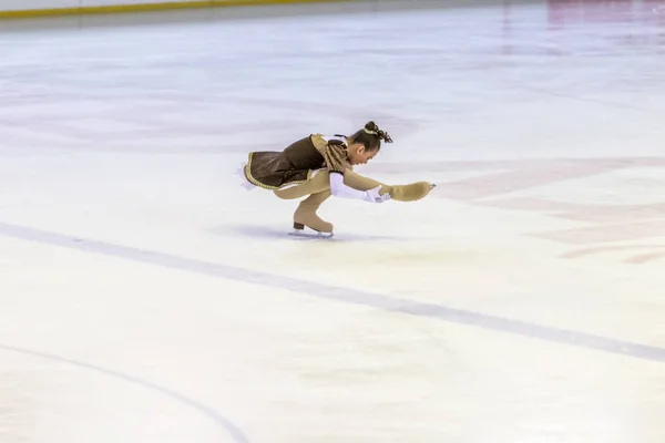 Odessa Oekraïne Apr 2019 Jonge Kinderen Kunstrijden Ice Arena Van — Stockfoto