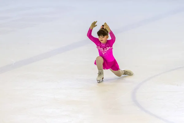 Odessa Ukraine Apr 2019 Young Children Figure Skating Ice Arena — Stock Photo, Image