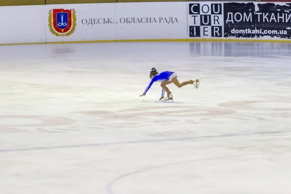Odessa Ukrayna Nis 2019 Küçük Çocuklar Stadyum Buz Arenada Artistik — Stok fotoğraf