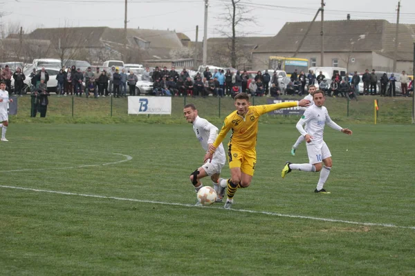 Odessa Ucrania Abril 2019 Partido Fútbol Primera Liga Del Balkans — Foto de Stock