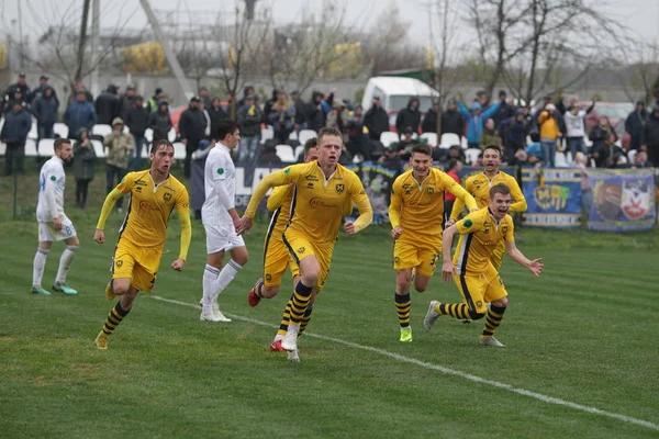 Odessa Ukraine Abril 2019 Primeira Liga Futebol Balkans Odessa Metalist — Fotografia de Stock