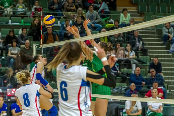 Odessa Ukraina Apr 2019 Volleyboll Cup Ukraina Grön Mästare Ukraina — Stockfoto