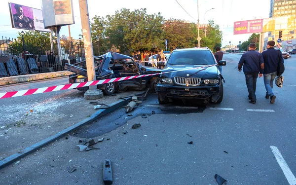 Odessa Ukraine Maio 2019 Acidente Carro Por Acidente Rodoviário Cidade — Fotografia de Stock