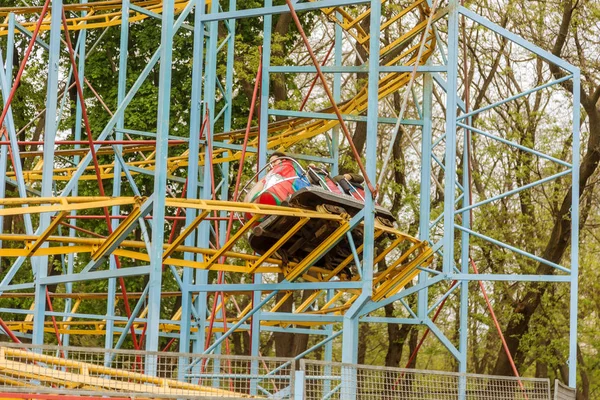 Odessa Ukraine May 2019 Visitors Ride Road Slides Amusement Park — Stock Photo, Image