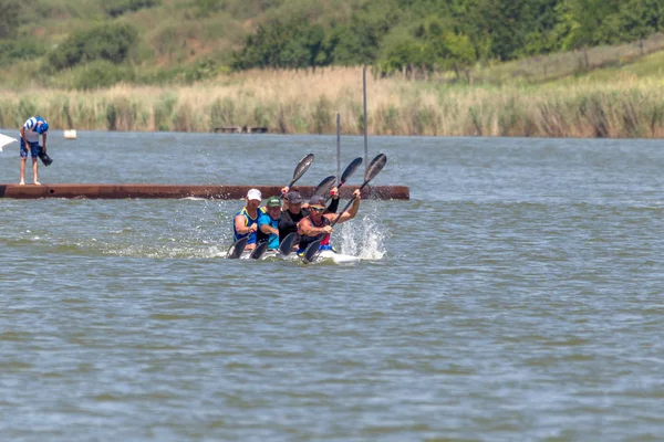 Odessa Ukraina Czerwca 2019 Mistrzostwa Ukrainy Wioślarstwie Wioślarze Łodzi Sportowej — Zdjęcie stockowe