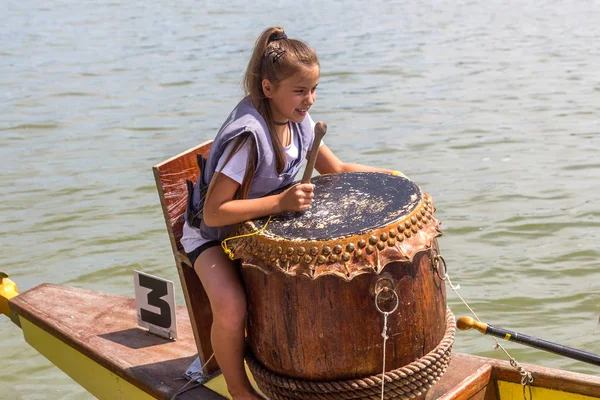 Odessa Ukraina Czerwca 2019 Dragon Boat Racing Podczas Dragon Boat — Zdjęcie stockowe