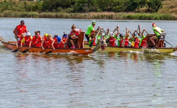 Odessa Ukraine June 2019 Dragon Boat Racing Dragon Boat Festival — Stock Photo, Image