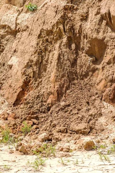 Landslide Zon Svarta Havets Kust Rock Sea Rock Skal Område — Stockfoto