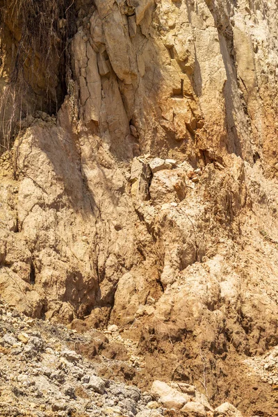 Landslide Zon Svarta Havets Kust Rock Sea Rock Skal Område — Stockfoto