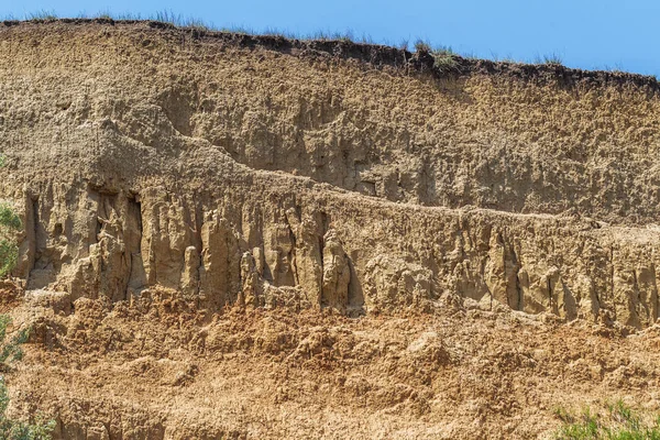 Landslide Zon Svarta Havets Kust Rock Sea Rock Skal Område — Stockfoto