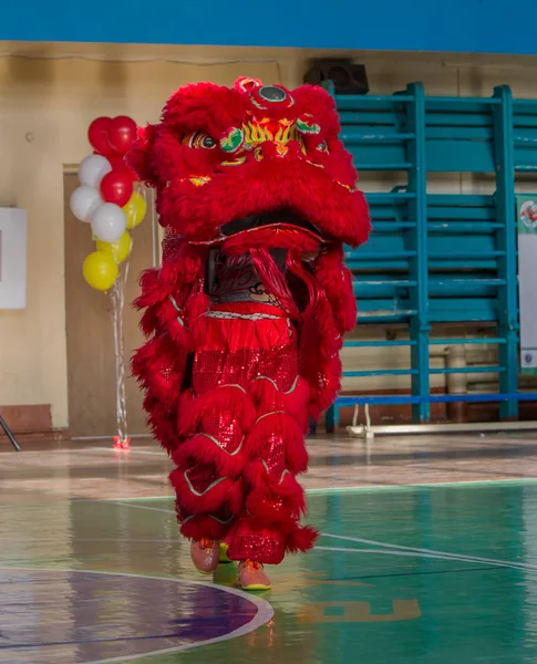 Odessa Ucrania Mayo 2019 Lion Dance Festival Danza Tradicional Del —  Fotos de Stock