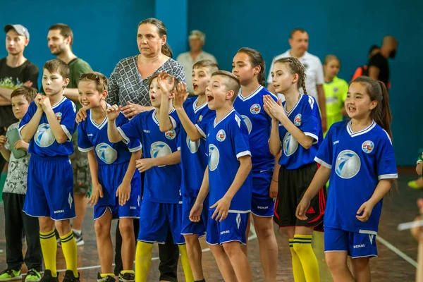 Odessa Ucrania Mayo 2019 Los Niños Pequeños Juegan Rugby Durante — Foto de Stock