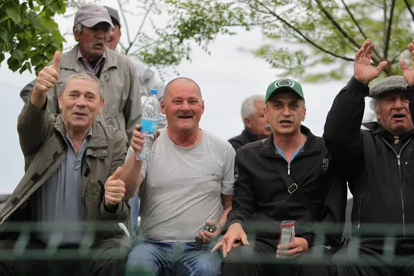 Odessa Ucraina Circa 2019 Folle Tifosi Negli Stand Uno Stadio — Foto Stock