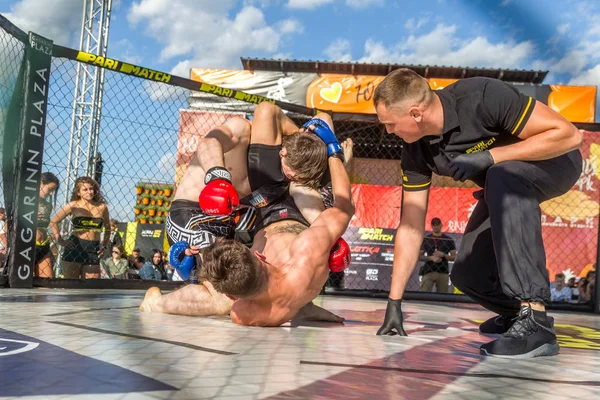 Odessa Ukraine June 2019 Kämpfer Von Mma Boxer Kämpfen Ohne — Stockfoto