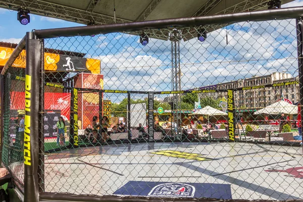 Odessa Ukraine June 2019 Fighters Mma Boxers Fighting Rules Cage — Stock Photo, Image