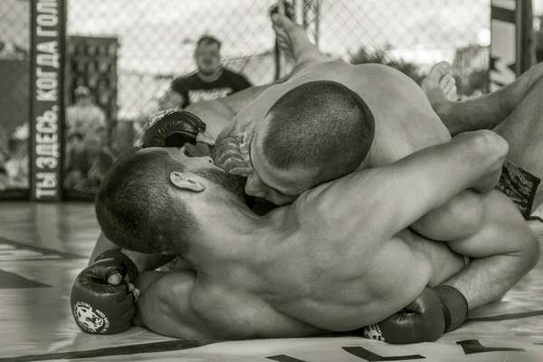 Odessa Ukraine Junho 2019 Lutadores Boxers Mma Estão Lutando Sem — Fotografia de Stock