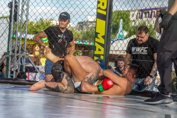 Odessa Ucrania Junio 2019 Combatientes Boxeadores Mma Están Luchando Sin — Foto de Stock