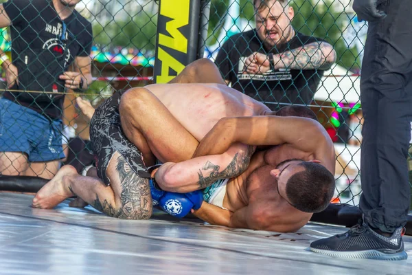 Odessa Ucrania Junio 2019 Combatientes Boxeadores Mma Están Luchando Sin — Foto de Stock