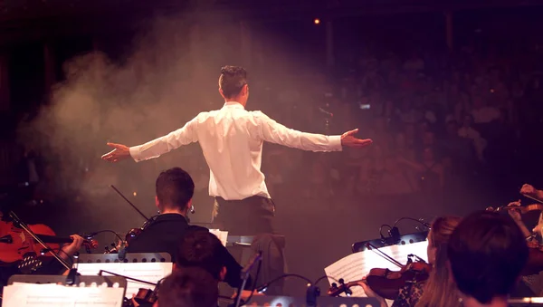 Odessa Ucrania Julio 2019 Concierto Orquesta Sinfónica Andrey Cherny Escenario — Foto de Stock