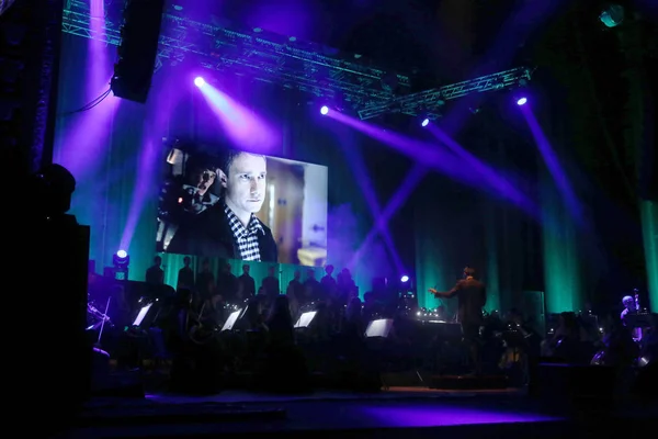 Odessa Ucrania Julio 2019 Concierto Orquesta Sinfónica Andrey Cherny Escenario — Foto de Stock