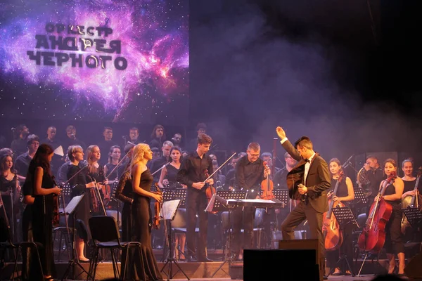 Odessa Ukraina Lipca 2019 Koncert Orkiestry Symfonicznej Andriej Czerny Scenie — Zdjęcie stockowe
