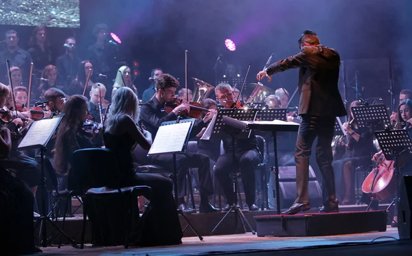 Odessa Ucrania Julio 2019 Concierto Orquesta Sinfónica Andrey Cherny Escenario — Foto de Stock