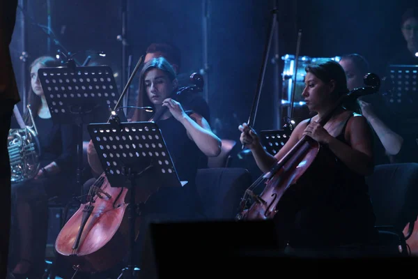 Odessa Ucrania Julio 2019 Concierto Orquesta Sinfónica Andrey Cherny Escenario —  Fotos de Stock