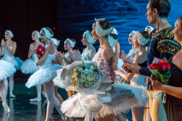 Odessa Ukraina Lipca 2019 Ballet Klasyczny Balet Scenie Teatru Opery — Zdjęcie stockowe