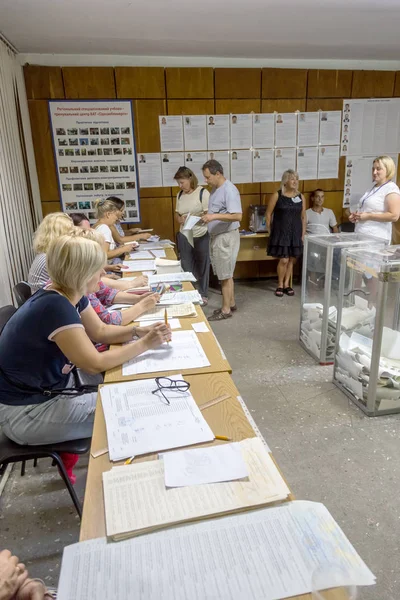 Одесса Украина Июля 2019 Года Выборы Украине Место Голосования Избирателей — стоковое фото
