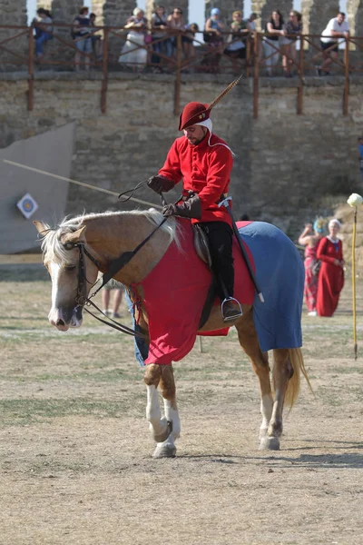 Odessa Ucrania Julio 2019 Concursos Tradicionales Ecuestres Festival Del Caballero — Foto de Stock