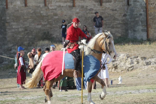 Odessa Ucraina Luglio 2019 Concorsi Equestri Tradizionali Festival Dei Cavalieri — Foto Stock