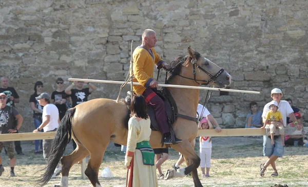 Odessa Ukrayna Temmuz 2019 Akkerman Belgorod Dinyester Kalesindeki Şövalye Festivalinde — Stok fotoğraf