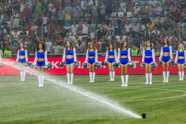 Odessa Ucraina Luglio 2019 Performance Belle Ragazze Cheerleader Durante Apertura — Foto Stock