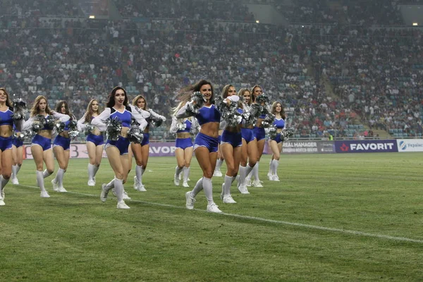 Odessa Ucraina Luglio 2019 Performance Belle Ragazze Cheerleader Durante Apertura — Foto Stock