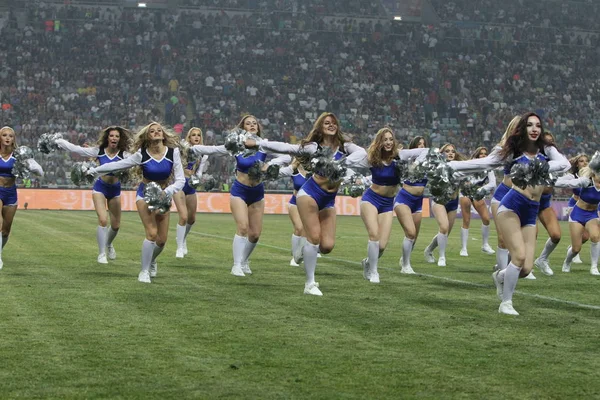 Odessa Ucraina Luglio 2019 Performance Belle Ragazze Cheerleader Durante Apertura — Foto Stock