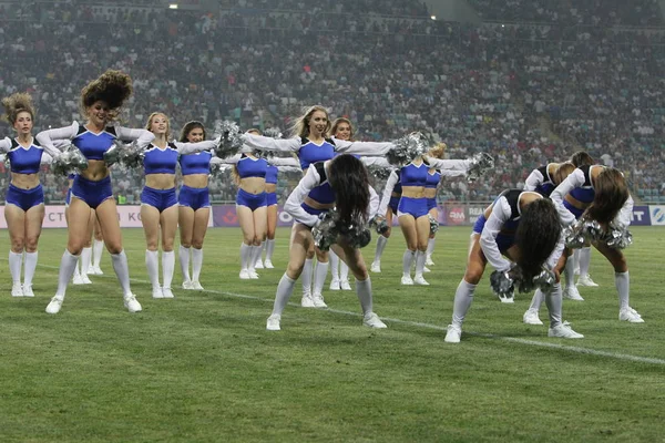 Odessa Ucraina Luglio 2019 Performance Belle Ragazze Cheerleader Durante Apertura — Foto Stock