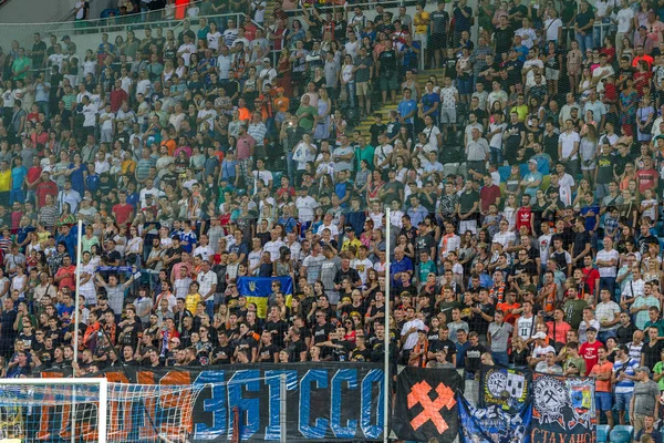 Odessa Ukraine Julho 2019 Espectadores Estádio Multidões Fãs Stands Estádio — Fotografia de Stock