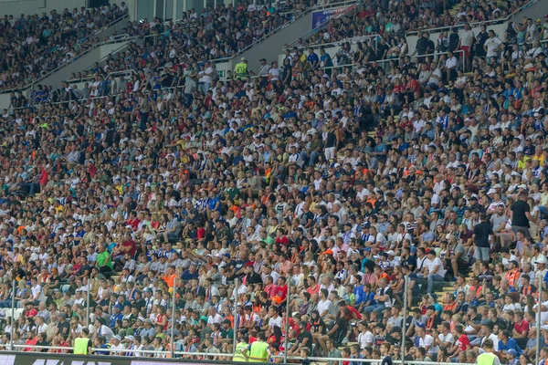 Odessa Ucraina Luglio 2019 Spettatori Allo Stadio Folle Tifosi Tribune — Foto Stock