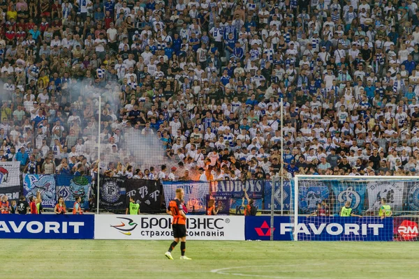 Odessa Ukraine Julho 2019 Espectadores Estádio Multidões Fãs Stands Estádio — Fotografia de Stock