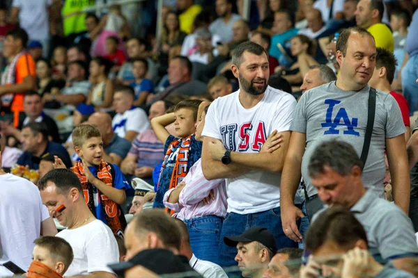 Odessa Ukraine July 2019 Spectators Stadium Crowds Fans Stands Football — Stock Photo, Image