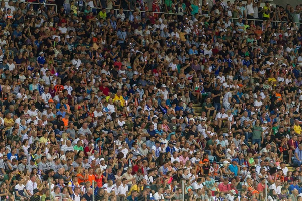 Odessa Ukraine July 2019 Spectators Stadium Crowds Fans Stands Football — Stock Photo, Image