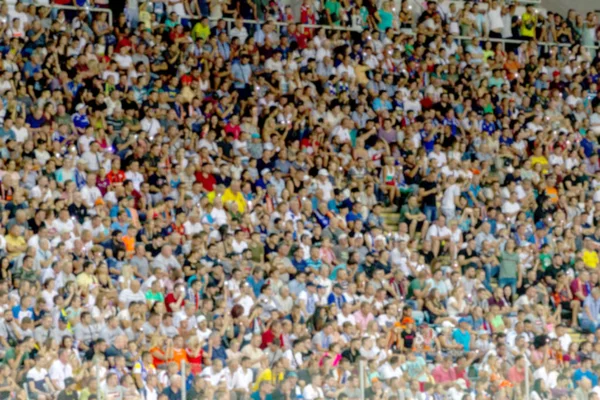 Fora Foco Não Fundo Esporte Afiado Espectadores Estádio Multidões Fãs — Fotografia de Stock