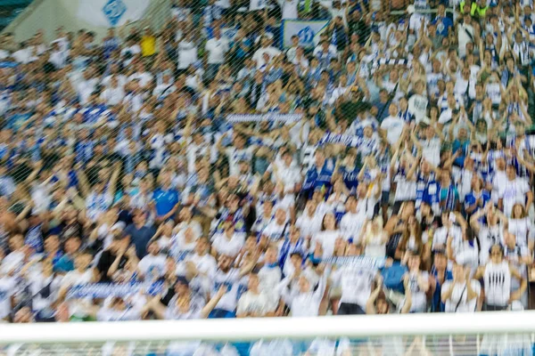 Zaostření Ostré Sportovní Zázemí Diváci Stadionu Davy Fanoušků Stáncích Fotbalového — Stock fotografie