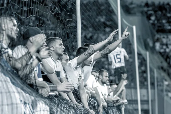 Odessa Oekraïne Juli 2019 Toeschouwers Stadion Menigte Van Fans Stands — Stockfoto