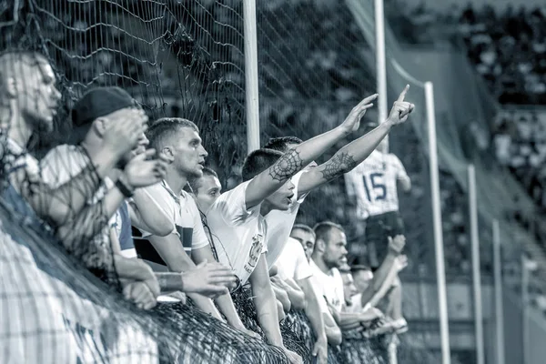 Odessa Ukraine July 2019 Spectators Stadium Crowds Fans Stands Football — Stock Photo, Image