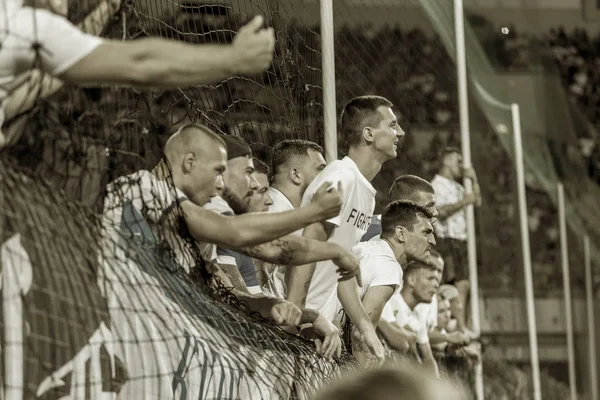 Odessa Ukraine Julio 2019 Espectadores Estadio Multitud Aficionados Stands Del — Foto de Stock